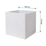 Verve 29L Light grey Concrete Square Planter (H)30cm (W)30cm (D)30cm - Image 4