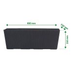 Verve 17L Black Plastic Rectangular Trough (H)21cm (W)60cm (D)60cm - Image 6