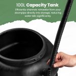 Hardys 100L Garden Slimline Water Butt - Tap, Stand, Water Diverter Kit Included, Pre-Threaded - Recycled Plastic Rain Collector - Image 8