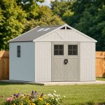 Patiowell 10x10 FT Plastic Storage Shed with Skylight & Windows & Lock - Image 7