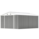 Patiowell 10x12 Metal Shed with Vents, Gray