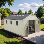 Patiowell 10x16ft Kick-it Plastic Storage Shed with Skylight & Windows - Image 9