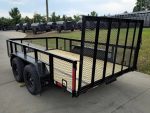7' X 12' Straight Deck Utility Trailer 2ft Mesh Sides Double Axle 7K GVWR - Image 5