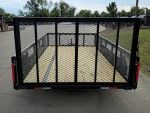 7' X 12' Straight Deck Utility Trailer 2ft Mesh Sides Double Axle 7K GVWR - Image 6