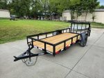5x14 Dovetail Utility Trailer Powder Coated W/ Gate 3,500lb Axle - Image 3