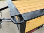 5x14 Dovetail Utility Trailer Powder Coated W/ Gate 3,500lb Axle - Image 8