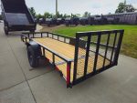 5x14 Dovetail Utility Trailer Powder Coated W/ Gate 3,500lb Axle - Image 10