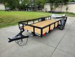 5x14 Dovetail Utility Trailer Powder Coated W/ Gate 3,500lb Axle - Image 18