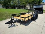 6'4" x 14 Utility Trailer Powder Coated Dovetail (2) 3500 Axles 7k GVWR - Image 3