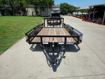 6.4x14 Dovetail Utility Trailer with Side Baskets (2) 3500lb Axles - Image 2