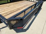 6.4x14 Dovetail Utility Trailer with Side Baskets (2) 3500lb Axles - Image 4