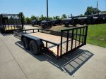 6.4x14 Dovetail Utility Trailer with Side Baskets (2) 3500lb Axles - Image 6