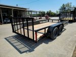 6.4x14 Dovetail Utility Trailer with Side Baskets (2) 3500lb Axles - Image 11