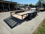 6.4x14 Dovetail Utility Trailer with Side Baskets (2) 3500lb Axles - Image 16