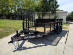7x16 IBeam Hybrid Hydraulic Dump Trailer with 3ft Sides (2) 6K Axles 12K GVWR - Image 3