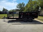7x16 IBeam Hybrid Hydraulic Dump Trailer with 3ft Sides (2) 6K Axles 12K GVWR - Image 4