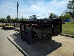 7x16 IBeam Hybrid Hydraulic Dump Trailer with 3ft Sides (2) 6K Axles 12K GVWR - Image 6