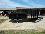 7x16 IBeam Hybrid Hydraulic Dump Trailer with 3ft Sides (2) 6K Axles 12K GVWR - Image 9
