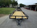 7x20 Utility Trailer Dovetail Powder Coated W/gate (2) 3500lb Axles 7k GVWR - Image 2