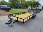7x20 Utility Trailer Dovetail Powder Coated W/gate (2) 3500lb Axles 7k GVWR - Image 3