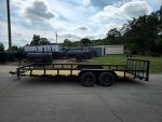 7x20 Utility Trailer Dovetail Powder Coated W/gate (2) 3500lb Axles 7k GVWR - Image 4