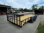 7x20 Utility Trailer Dovetail Powder Coated W/gate (2) 3500lb Axles 7k GVWR - Image 7