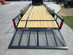 7x20 Utility Trailer Dovetail Powder Coated W/gate (2) 3500lb Axles 7k GVWR - Image 11