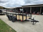 6.4x12 Straight Deck Utility Trailer with 2ft Mesh Sides (2) 3,500lb Axles - Image 10