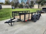 6.4x12 Straight Deck Utility Trailer with 2ft Mesh Sides (2) 3,500lb Axles - Image 19