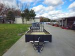 5' X 10' Utility Trailer Straight Deck 18" Sides Tall Gate - Image 2