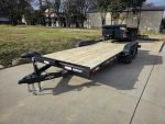 7' X 18' Wood Deck Car Hauler WIth Removable Fender 5,200 lb Axles - Image 3