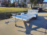 6.4'x12' Aluminum Utility Trailer With Gate Aluminum Wheels 3500 lb Axle - Image 3