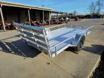 6.4'x12' Aluminum Utility Trailer With Gate Aluminum Wheels 3500 lb Axle - Image 11