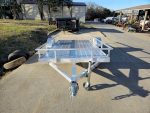 6.4'x12' Aluminum Utility Trailer With Gate Aluminum Wheels 3500 lb Axle - Image 14
