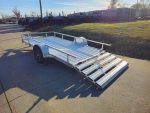 6.4'x12' Aluminum Utility Trailer With Gate Aluminum Wheels 3500 lb Axle - Image 17