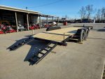 7x20 Wood Deck Car Hauler (2) 5200lb Axle w/ Brake and Ramps - Image 12