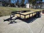 6'4" x 14 Utility Trailer Dovetail With Gate Powder Coated 3,500lb Axle - Image 2