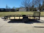 6'4" x 14 Utility Trailer Dovetail With Gate Powder Coated 3,500lb Axle - Image 10