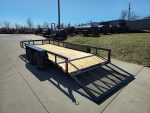 6'4" x 16 Utility Trailer Double Axle Dovetail With Gate Powder Coated (2) 3500lb Axles - Image 7