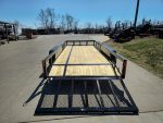 6'4" x 16 Utility Trailer Double Axle Dovetail With Gate Powder Coated (2) 3500lb Axles - Image 8