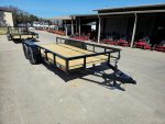 6'4" x 16 Utility Trailer Double Axle Dovetail With Gate Powder Coated (2) 3500lb Axles - Image 10