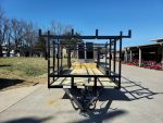 6.4x16 Straight Deck Tandem Utility Trailer 4.5ft Ladder Racks - Image 2