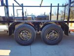 6.4x16 Straight Deck Tandem Utility Trailer 4.5ft Ladder Racks - Image 13