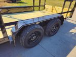 6.4x16 Straight Deck Tandem Utility Trailer 4.5ft Ladder Racks - Image 12