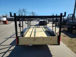 6.4x16 Straight Deck Tandem Utility Trailer 4.5ft Ladder Racks - Image 6