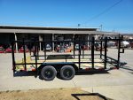 6.4x16 Straight Deck Tandem Utility Trailer 4.5ft Ladder Racks - Image 8
