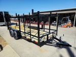 6.4x16 Straight Deck Tandem Utility Trailer 4.5ft Ladder Racks - Image 9