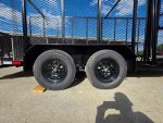 7x18 Dovetail Debris Utility Trailer w/ Side Gate 6 Foot Mesh sides (2) 3,500lb Axles 7K GVWR - Image 18