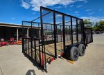 7x18 Dovetail Debris Utility Trailer w/ Side Gate 6 Foot Mesh sides (2) 3,500lb Axles 7K GVWR - Image 7