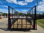 7x18 Dovetail Debris Utility Trailer w/ Side Gate 6 Foot Mesh sides (2) 3,500lb Axles 7K GVWR - Image 8